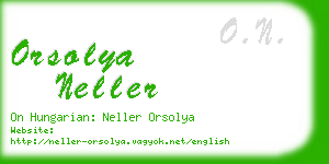 orsolya neller business card